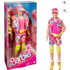 Barbie "The Movie" In-Line Skating Outfit Collectible Ken Doll,Visor,Knee Pads